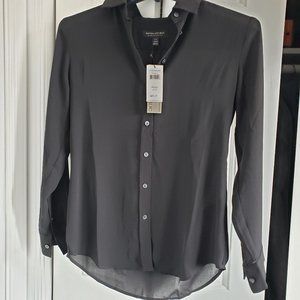 NwT Banana Republic Sheer Dillion Button Up Shirt xxsp